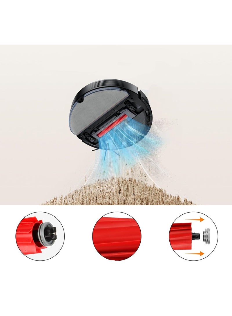 فرشتان رئيسيتان لمكنسة روبوروك S7 / S7 / S7 MaxV / S7 Max Ultra / S7 MaxV Plus / S7 MaxV Ultra / S7 Pro Ultra / Q7 / Q7 / Q7 Max / Q7 Max / مكنسة سلسلة Qrevo، قطع غيار لفة بديلة - Image 3